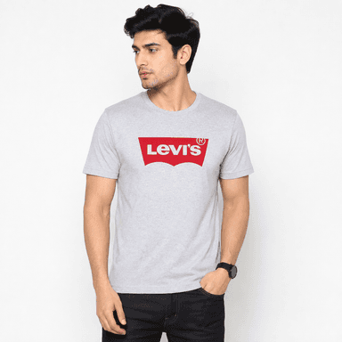 Levi’s Men’s Classic Logo Printed Crew Neck T-Shirt – Grey